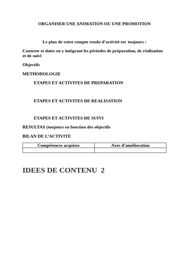 Organiser une Animation Commerciale Efficace | PDF | Marque ...