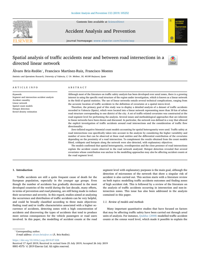 Traffic Accident Analysis in Valencia | PDF | Spatial Analysis ...