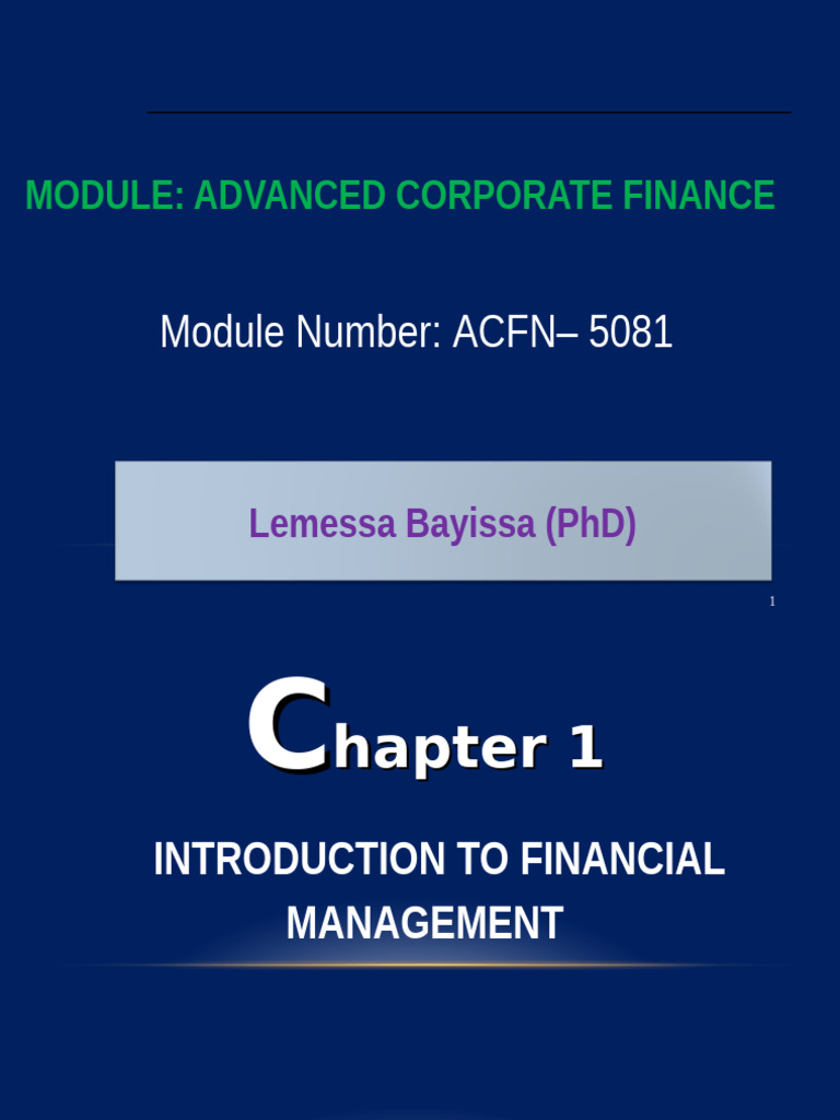 Chapter 01-ACF 2020 | PDF | Stocks | Securities (Finance)