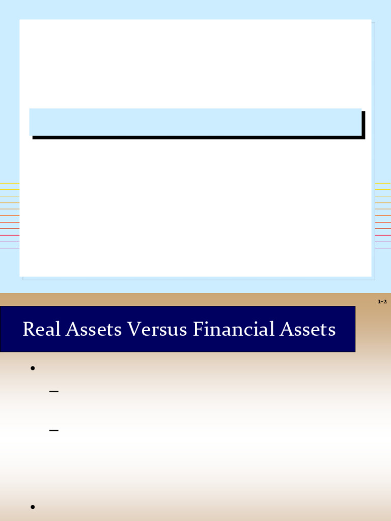 Understanding Real and Financial Assets | PDF | Investing | Stocks