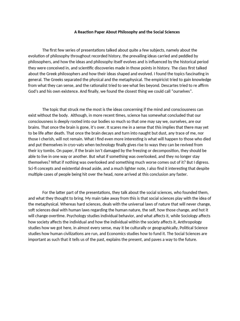 Philosophy's Impact on Social Sciences | PDF | Social Sciences | Science