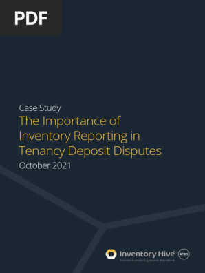 The Importance of Inventory Reporting in Tenancy Deposit Disputes
