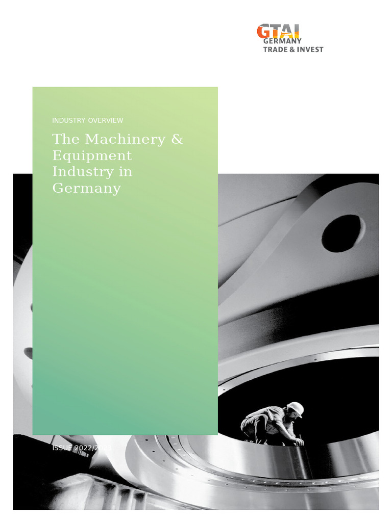 Germany's Machinery Industry Overview 2022 | PDF | Research And ...