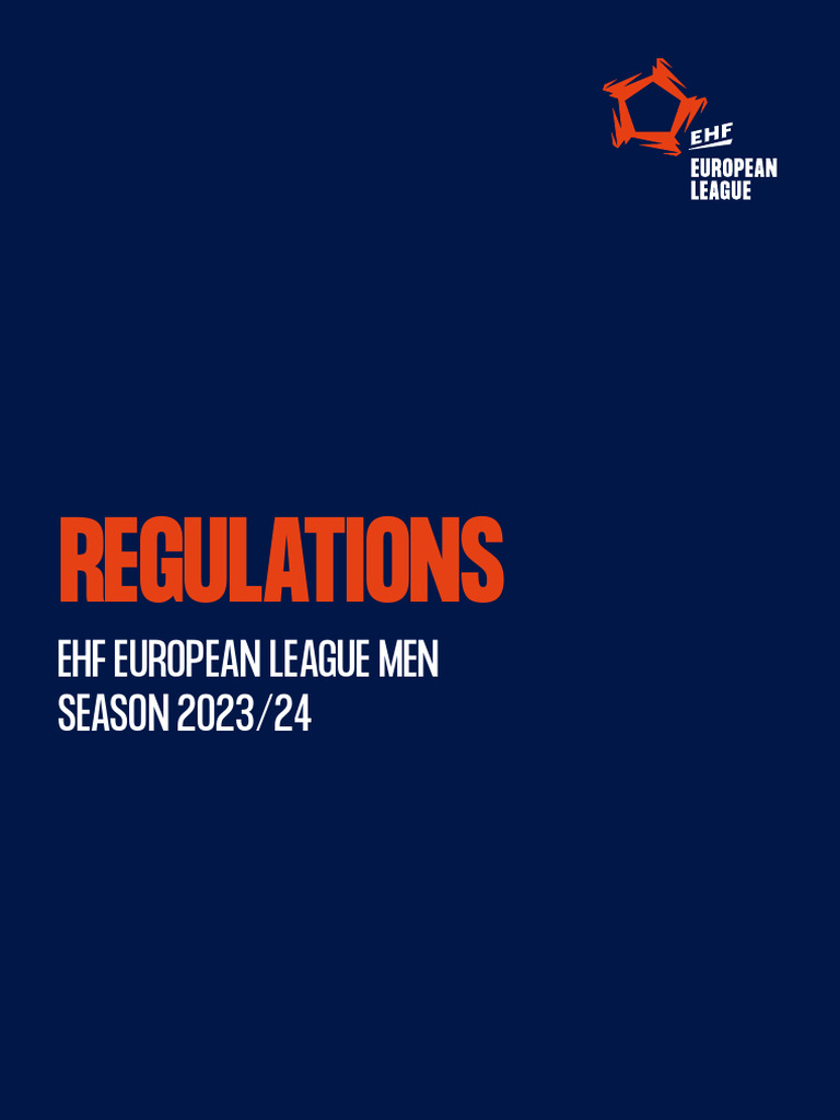 EHF European League Men 2023/24 Regulations | PDF | Sports