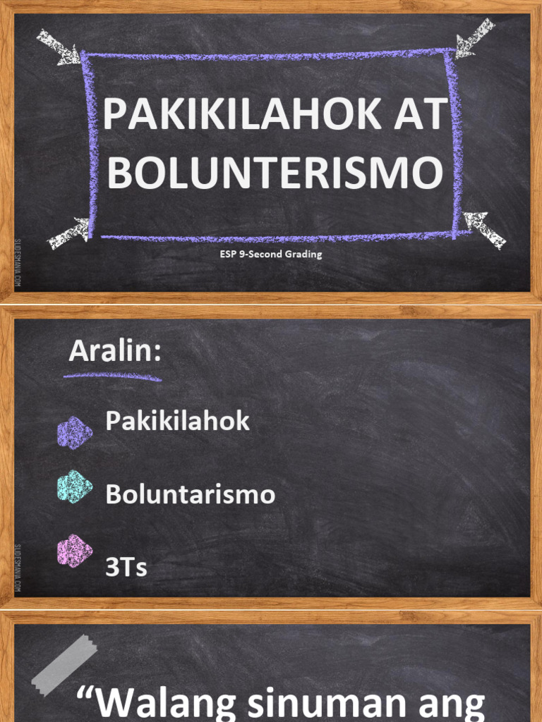 Lesson 5 Pakikilahok at Bolunterismo | PDF