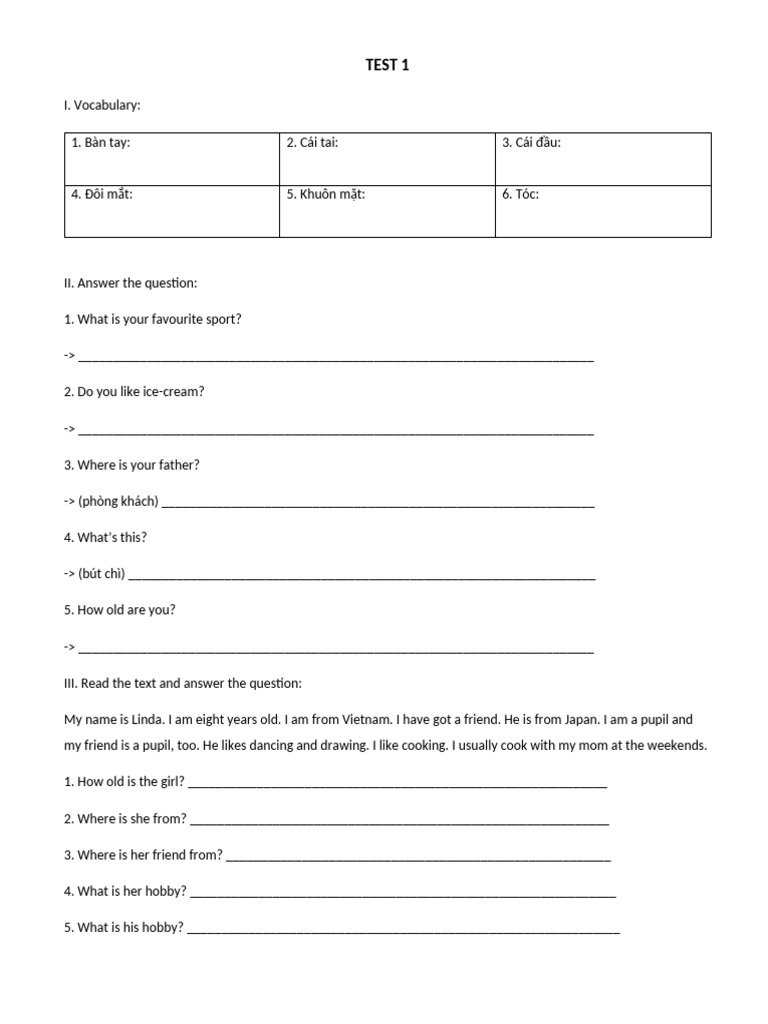 TA3 - Test 1 | PDF | Language Arts & Discipline | Self-Improvement