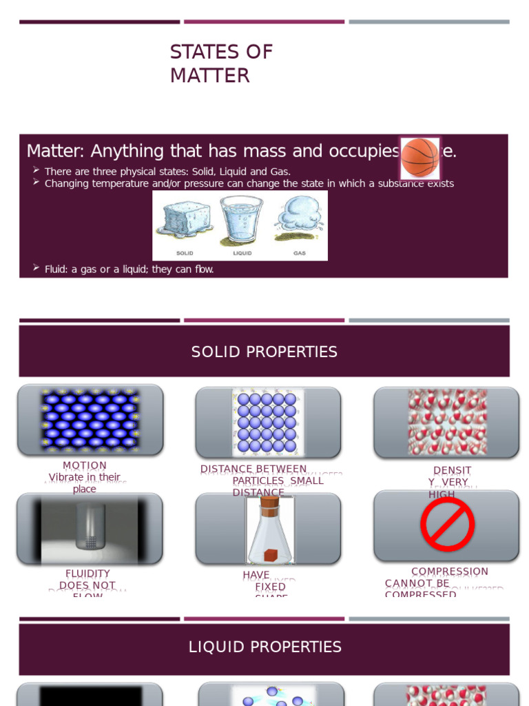 Understanding States of Matter | PDF | Gases | Liquids