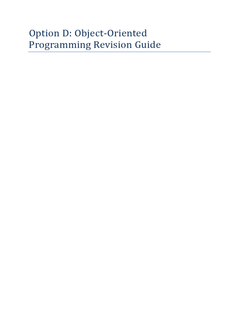Option D | PDF | Method (Computer Programming) | Class (Computer ...