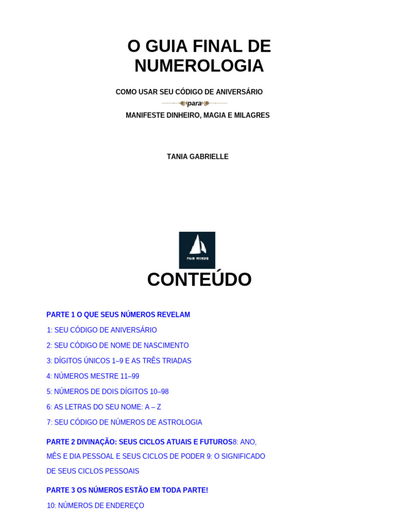 Guia da Numerologia e Código de Nascimento | PDF | Números | Vida