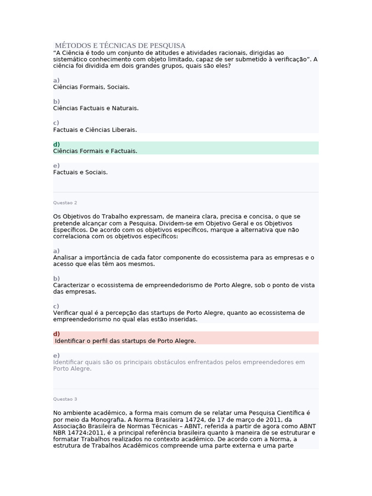 Métodos de Pesquisa Científica e Normas ABNT | PDF | Science | Citação