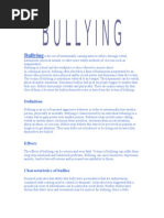 Download Presentation Bullying by Syiasha SN7882659 doc pdf