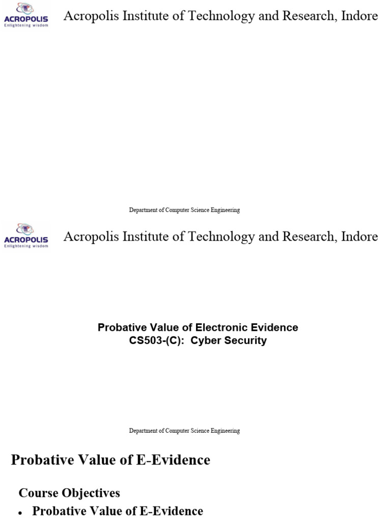 Electronic Evidence in Cybersecurity | PDF | Relevance (Law) | Cryptography