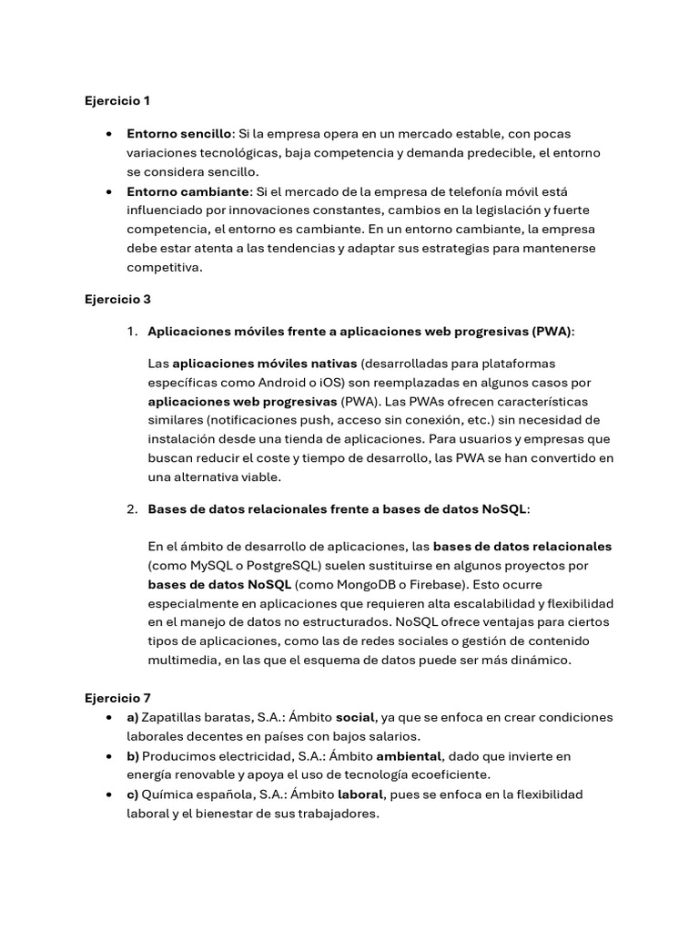 EJercicios Tema 3 | PDF