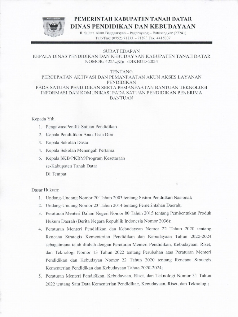 Surat Edaran | PDF