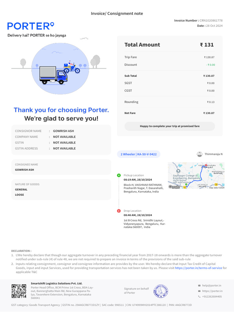 Invoice CRN1020861778 | PDF