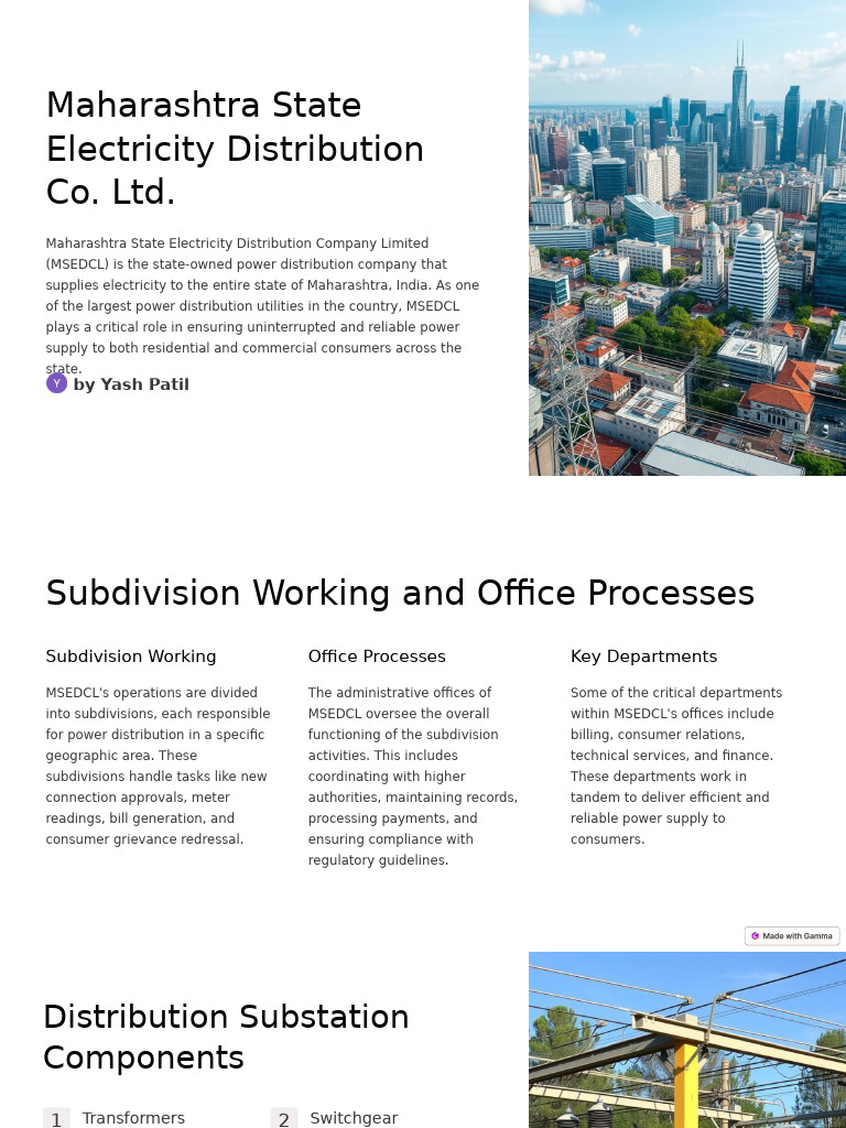 Maharashtra State Electricity Distribution Co LTD 1 | PDF | Electrical ...