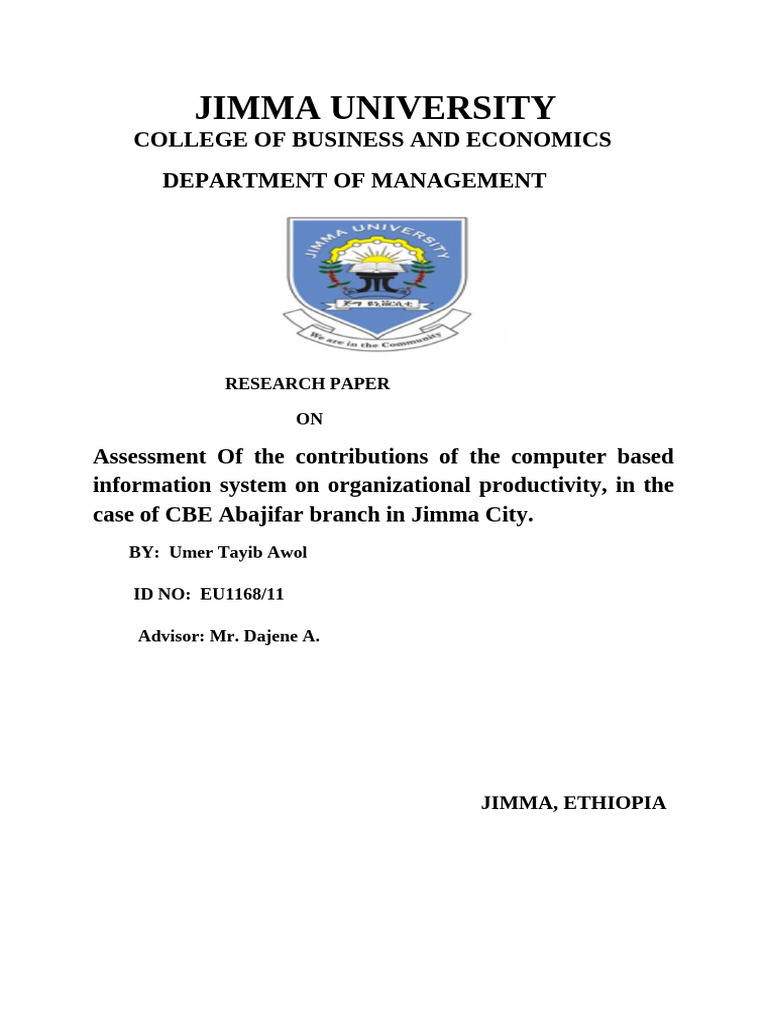 Tayib Umar Paper | PDF | Sampling (Statistics) | System