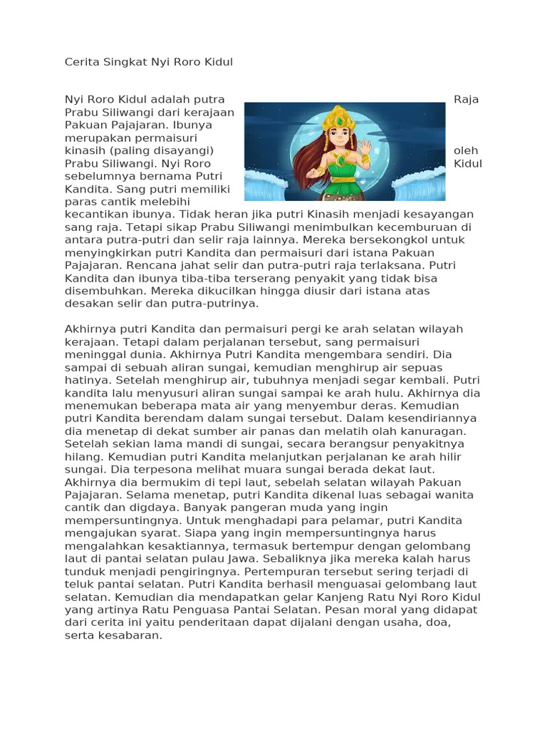 Nyi Roro Kidul: Legenda dan Asal Usul | PDF