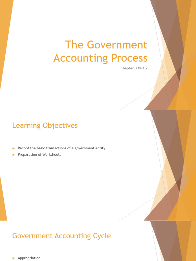 Government Accounting Cycle Overview | PDF | Government Budget Balance ...