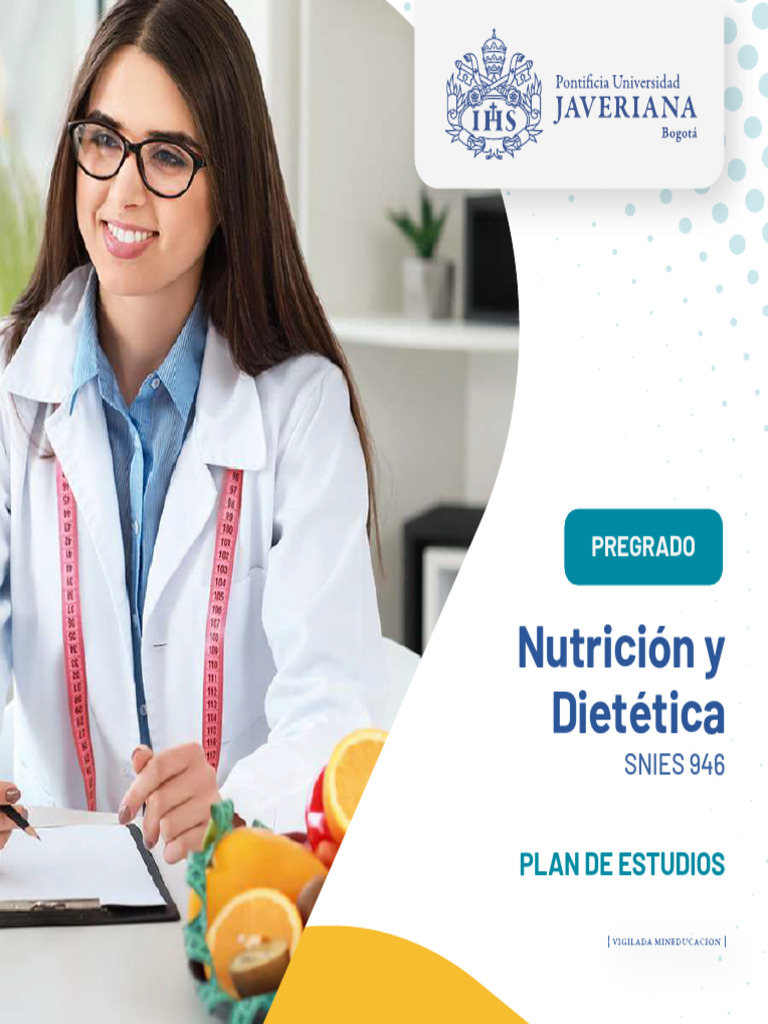 Plan de Estudios Nutrición y Dietética | PDF | Dietético | Nutrición