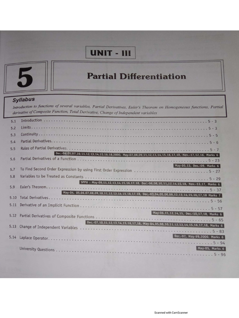 Partial Differentiation Pdf