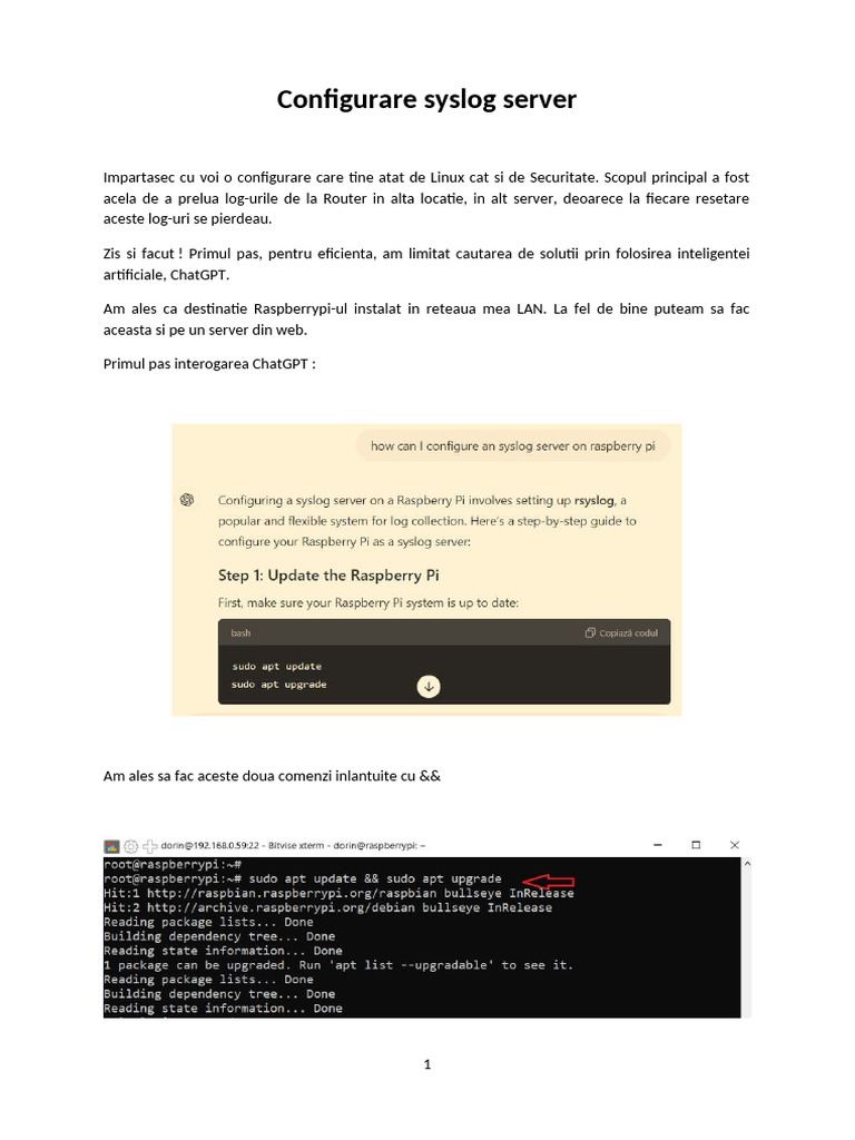 Configurare Syslog Server | PDF