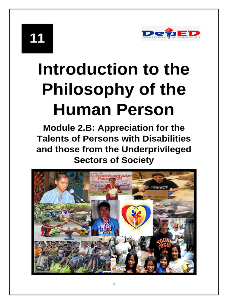 Module 2.B Talents of PWDs | PDF | Poverty | Poverty & Homelessness