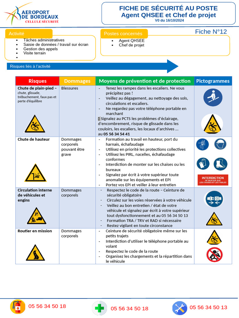 Sécurité au Poste : Risques et Préventions | PDF | Dépression ...