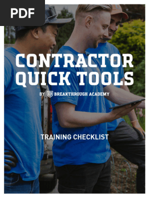 6a. Training Checklist - Guide