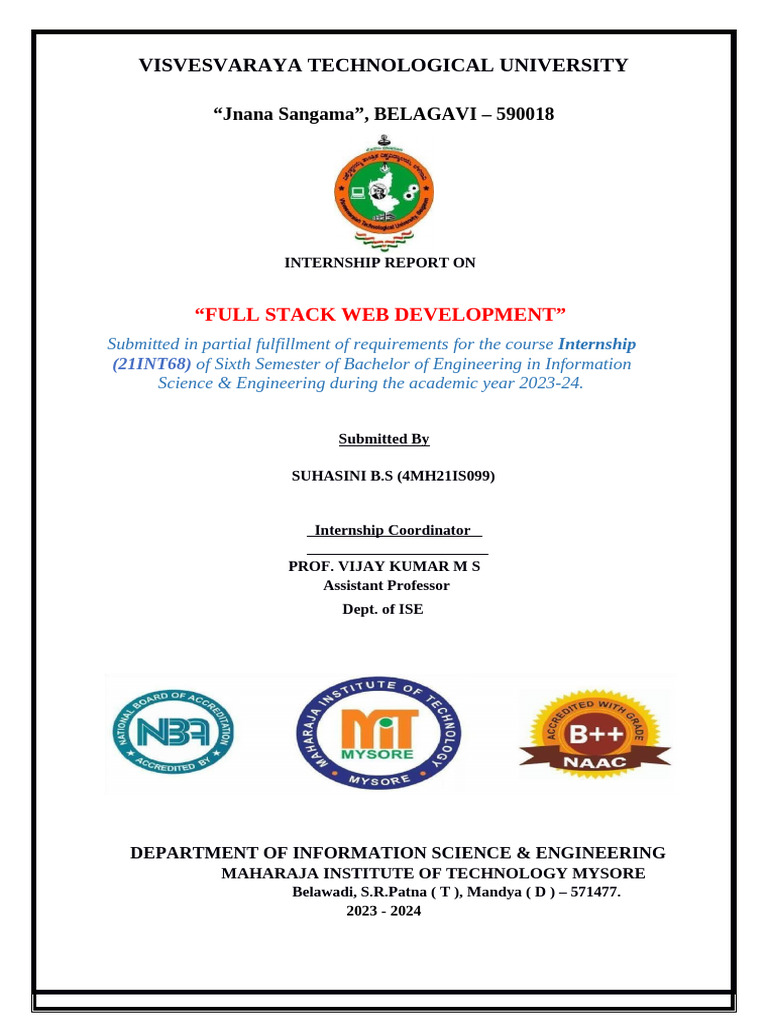 Internship Front1 | PDF | Software Development | Computing