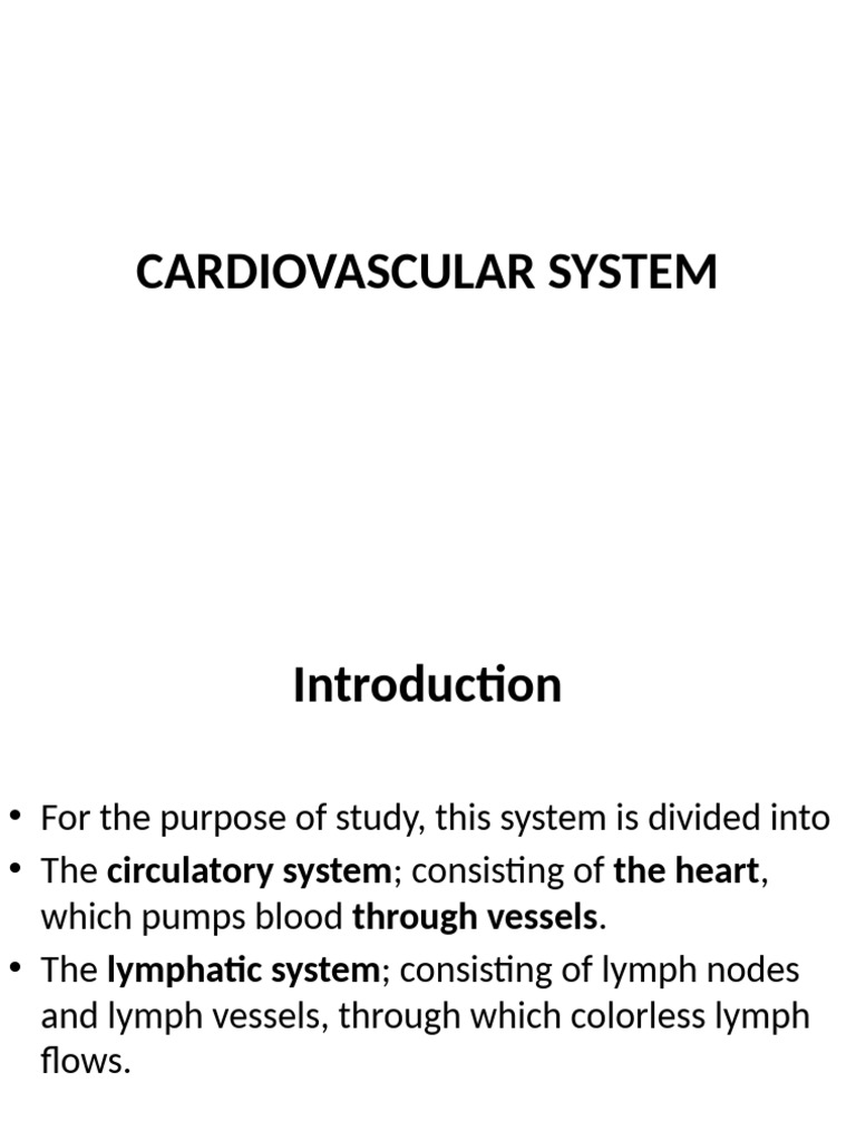 Overview of the Cardiovascular System | PDF | Heart Valve | Heart