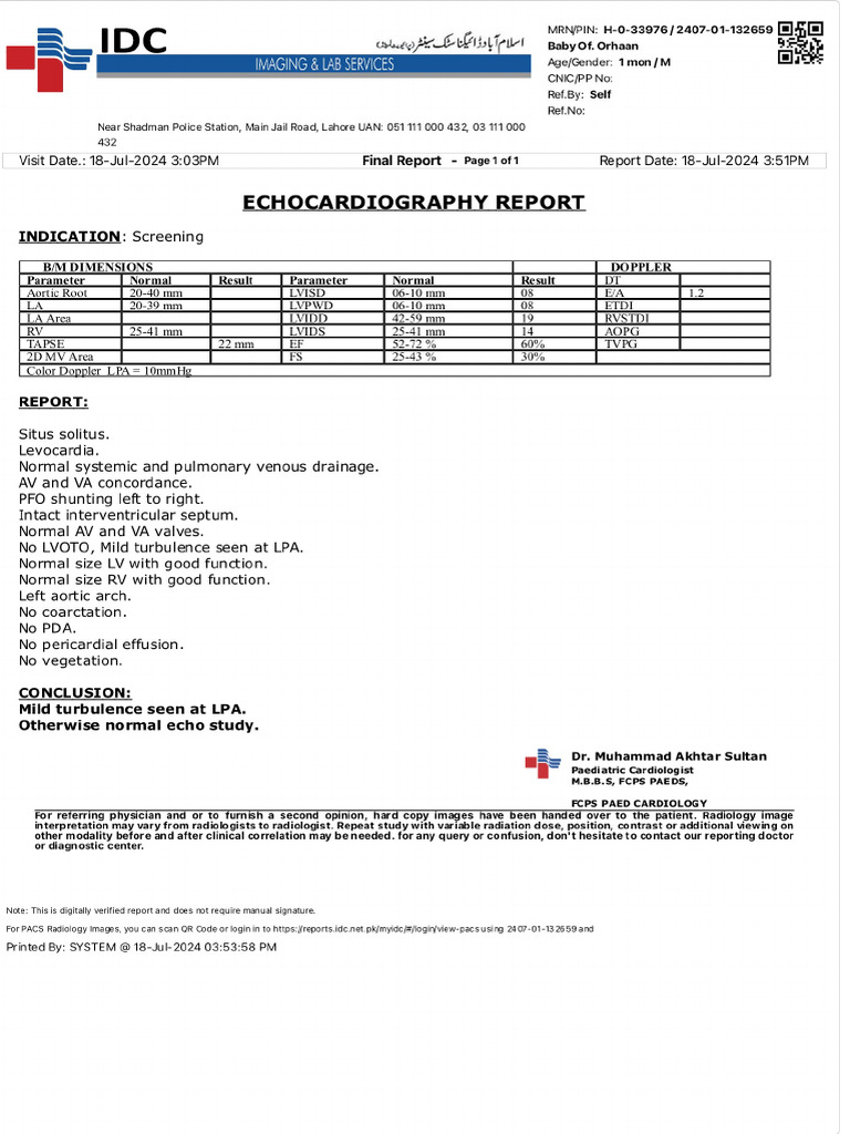 Patient Report PDF | PDF