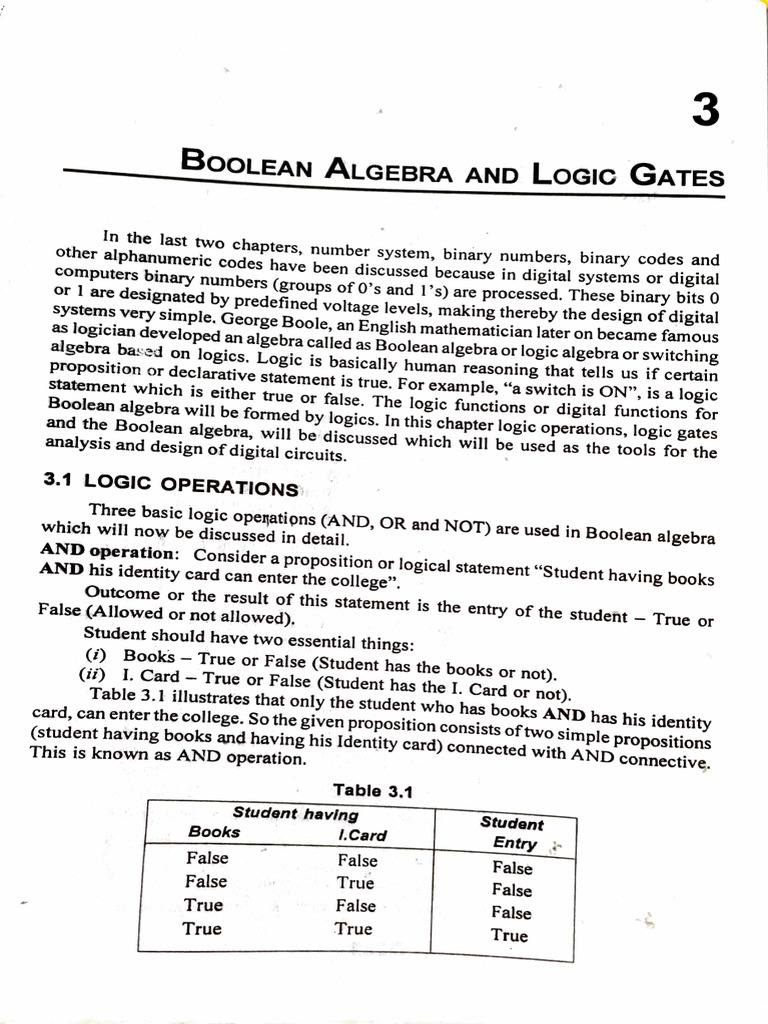 Boolean Algebra&Logic Gates | PDF | Boolean Algebra | Teaching Mathematics