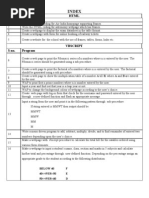 INDEX Multimedia Practical File