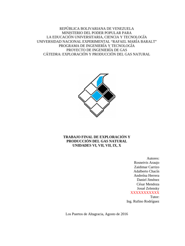 Exploración y Producción Del Gas Natural | PDF | Gases | Depósito de ...