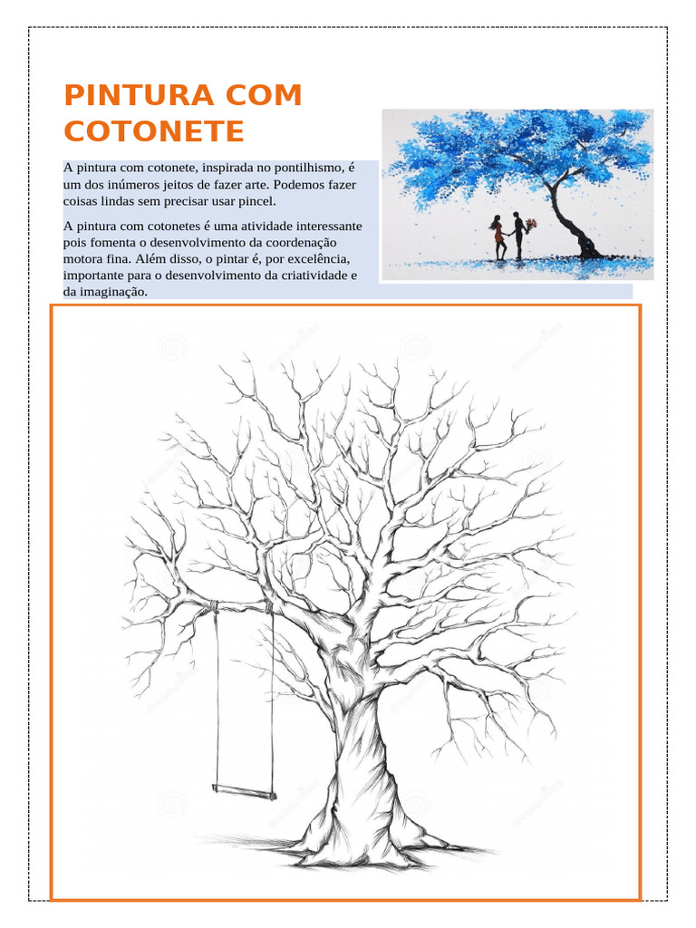 Pintura com Cotonete: Arte e Coordenação | PDF | Autoajuda