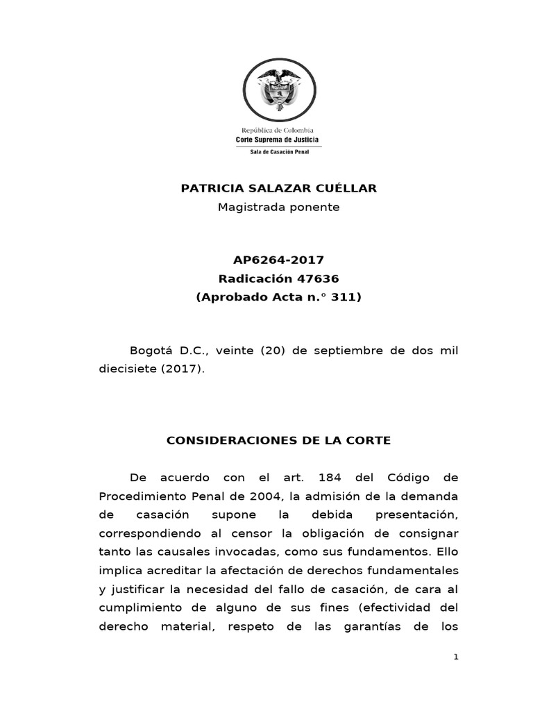 Inadmisión de demanda de casación | PDF | Sentencia (ley) | Caso de ley