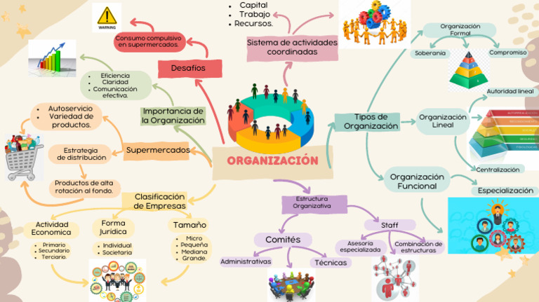 Mapa Mental Organziacion | PDF | Economias | Business