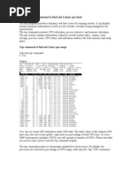 Cpu Utilisation Commands