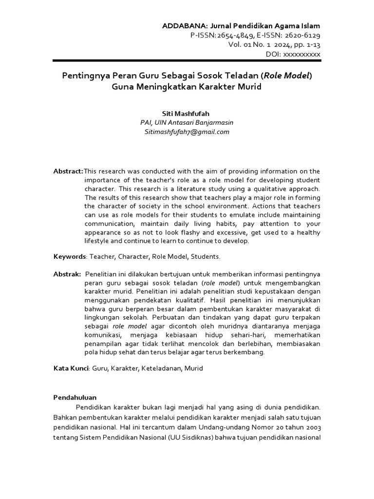 Guru: Panutan dan Sumber Inspirasi Abadi