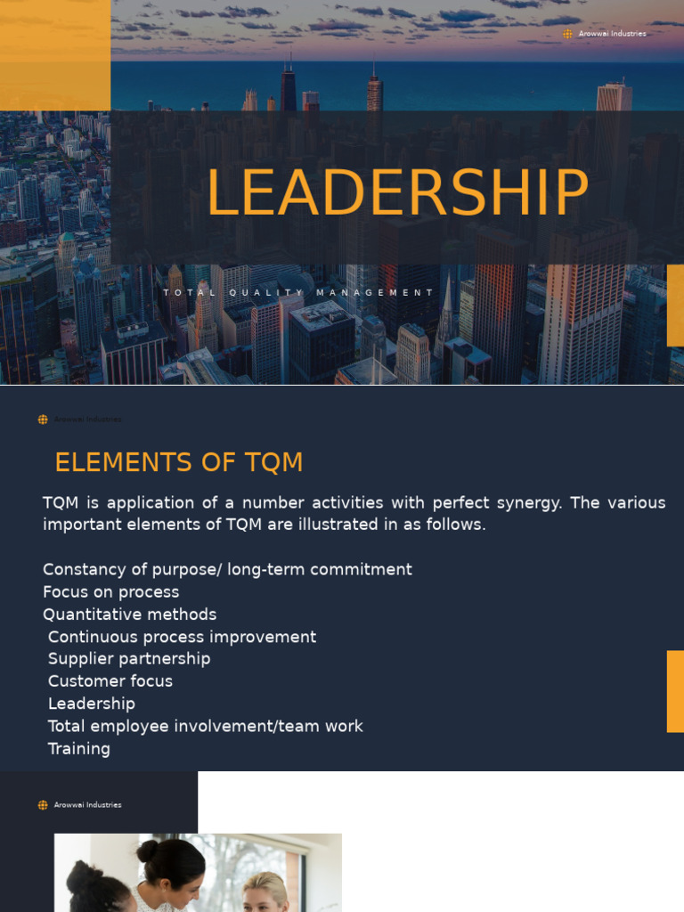 TQM Leadership Strategies for Success | PDF | Lean Manufacturing ...