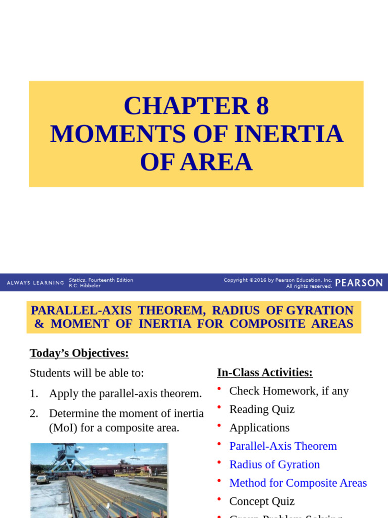 Statics - Lec PPT - Section 8.2 - 8.4 | PDF | Area | Geometry