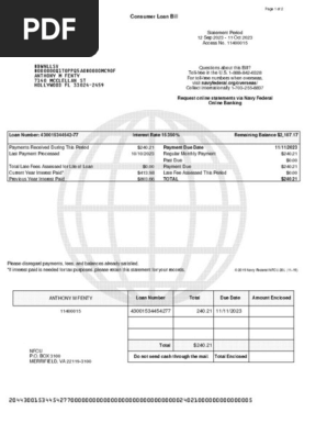 Navy Federal Personal Loan October 2023