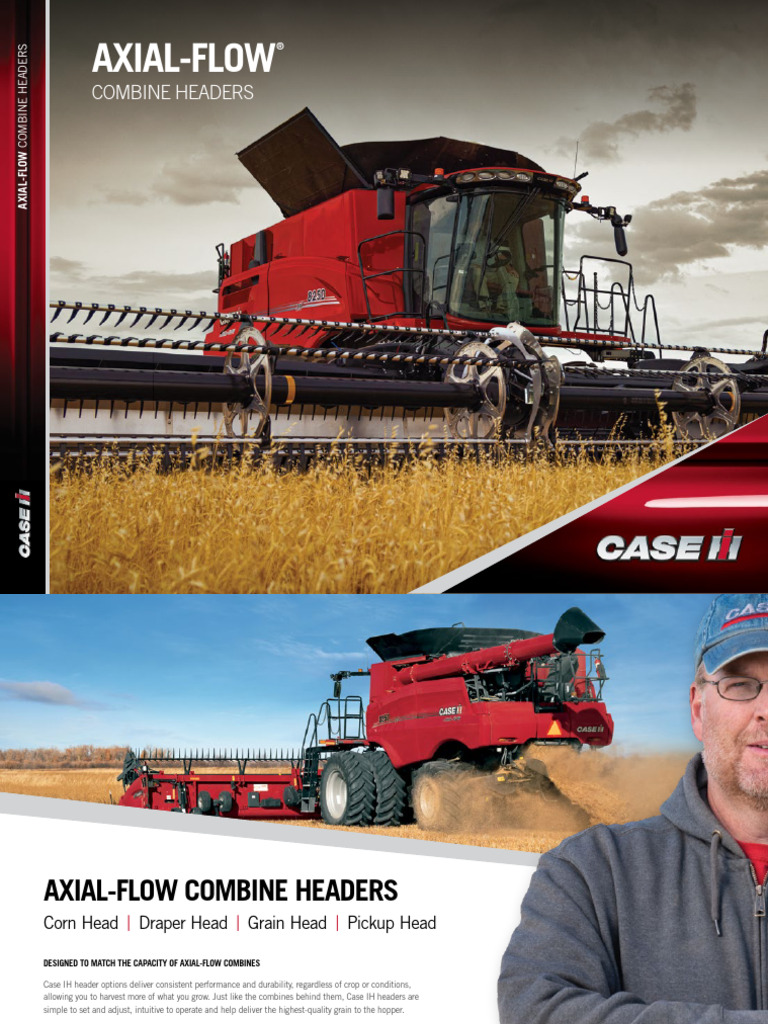 Axial-Flow Combine Header Overview | PDF