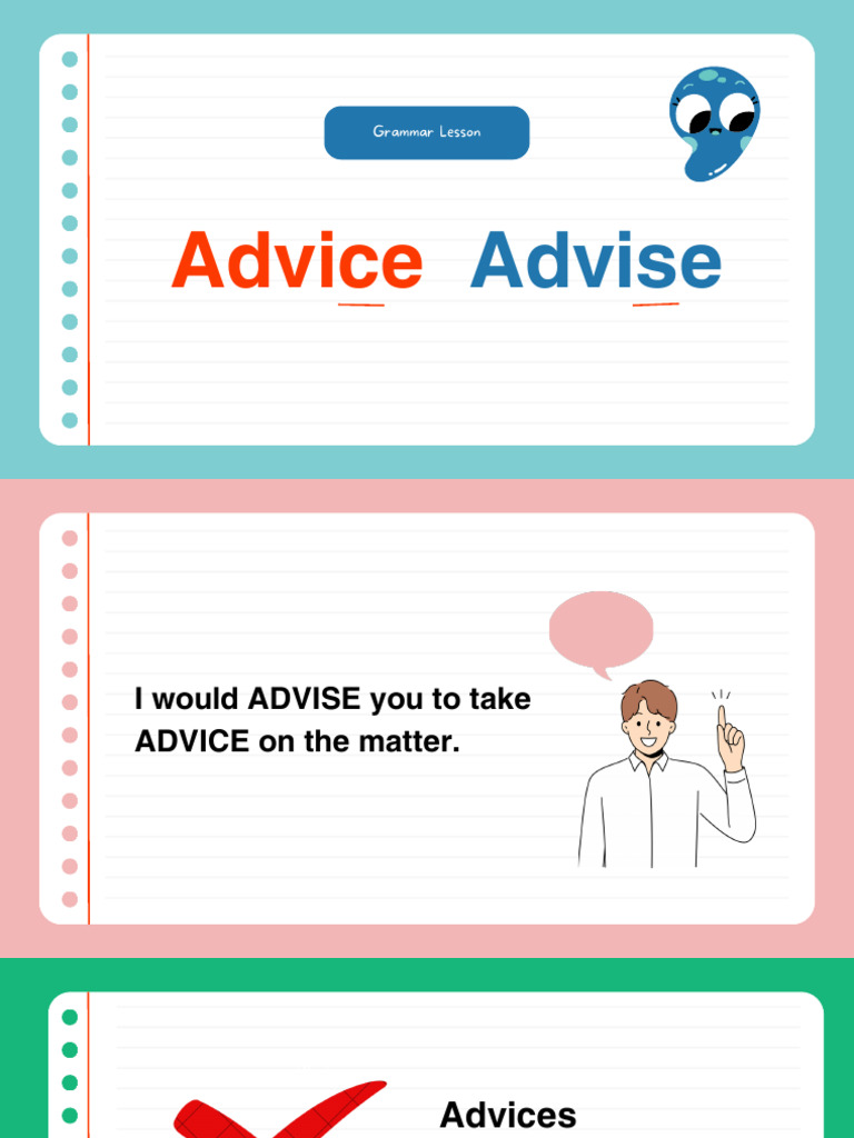 Advice Advice Pdf