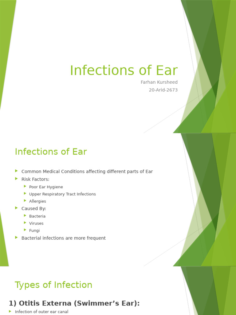 Ear Infections | PDF | Medicine | Medical Specialties