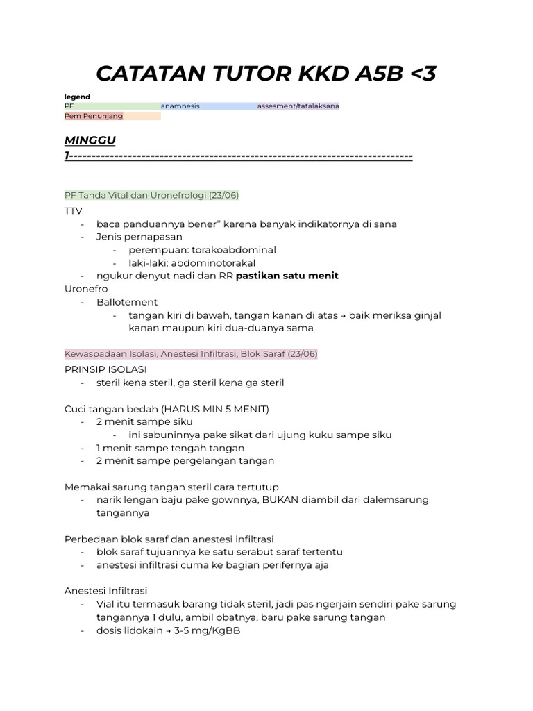 Panduan Praktik Medis KKD A5B | PDF