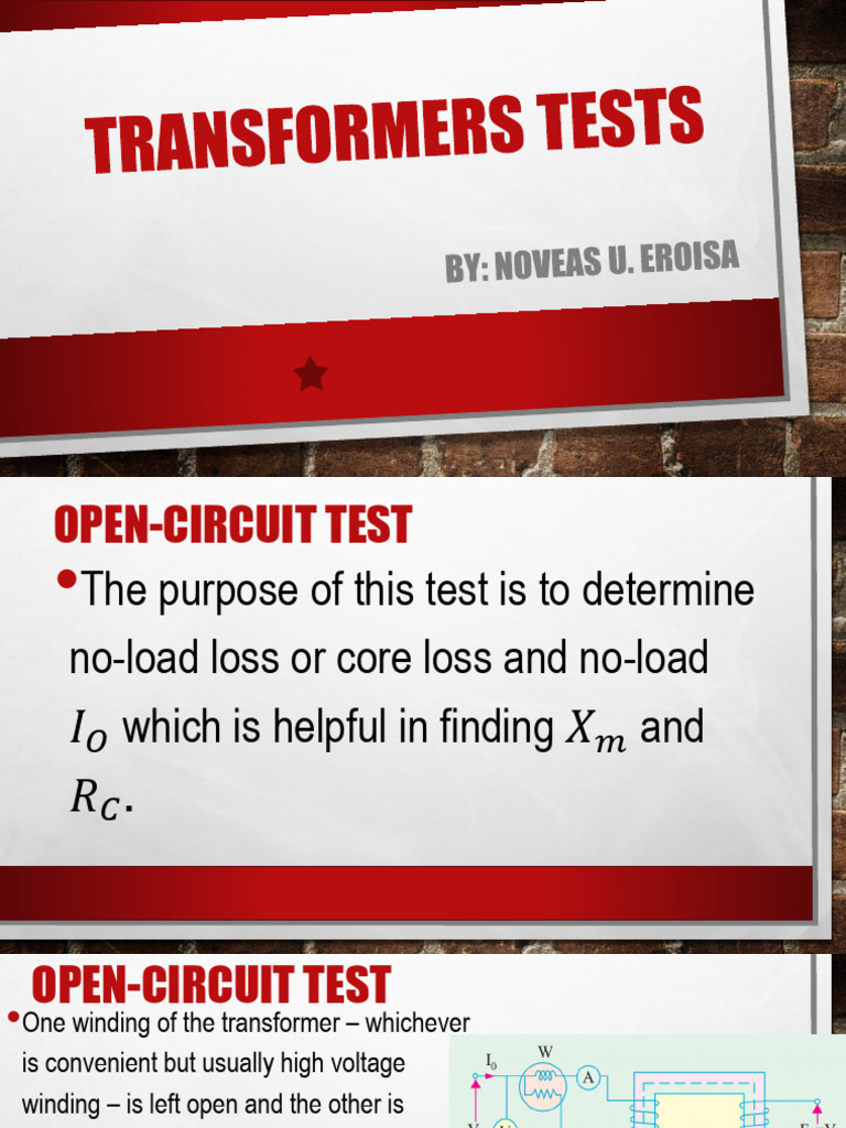 6 Transformers Tests Pdf Transformer Electrical Equipment