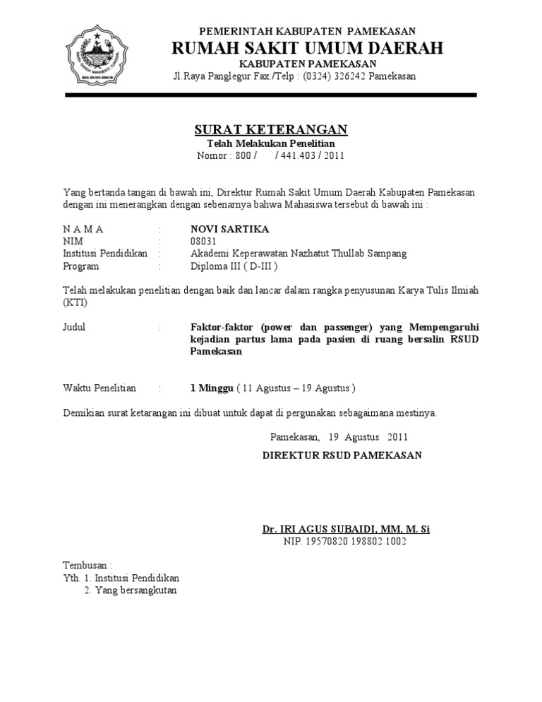 Contoh Surat Balasan Dari Tempat Penelitian Skripsi Sehubungan dengan surat saudara pada tanggal 01 jnauari 2017 perihal perizinan tempat penelitian dalam rangka penyusunan skripsi mahasiswa atas nama andi setiadi dengan judul analisis korelasi metode.