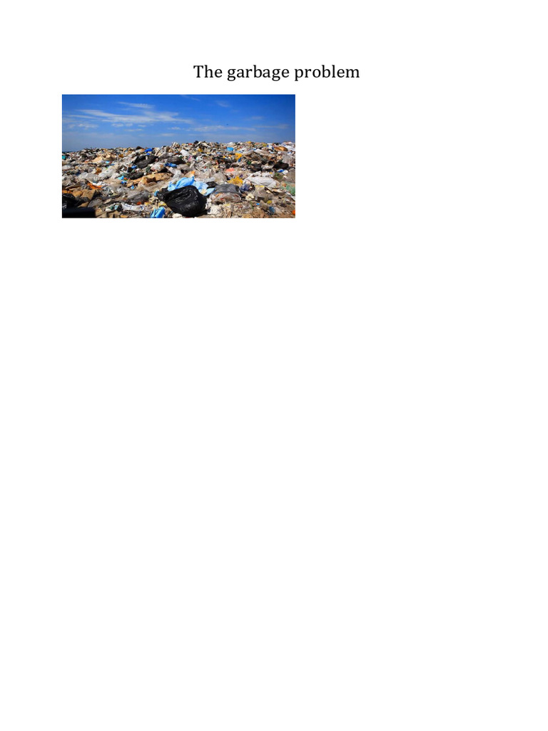 Global Garbage Crisis and Solutions | PDF | Recycling | Waste